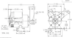 K016 Marathon 3/4 Hp (1 Speed) 115/208-230V 1800 RPM ODP 56 Frame Cap Start/Run Pressure Washer Motor -3c Shop 016 line 77862.1635263647