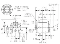 G1115 Marathon 1/4 Hp (1 Speed) 115/230V 1800 RPM ODP 48 Frame Cap Start Resilient Base Motor -3c Shop 1115 line 64034.1631548352