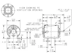 H112 Marathon 1/6 Hp (1 Speed) 115V 1200 RPM ODP 48 Frame Resilient Base Blower Motor -3c Shop 112 line 71386.1628178726