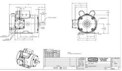 120341.00 Leeson | 3 Hp 3450 RPM 145T Frame TEFC 230 Volts -3c Shop 120341 dim 79345.1535486999