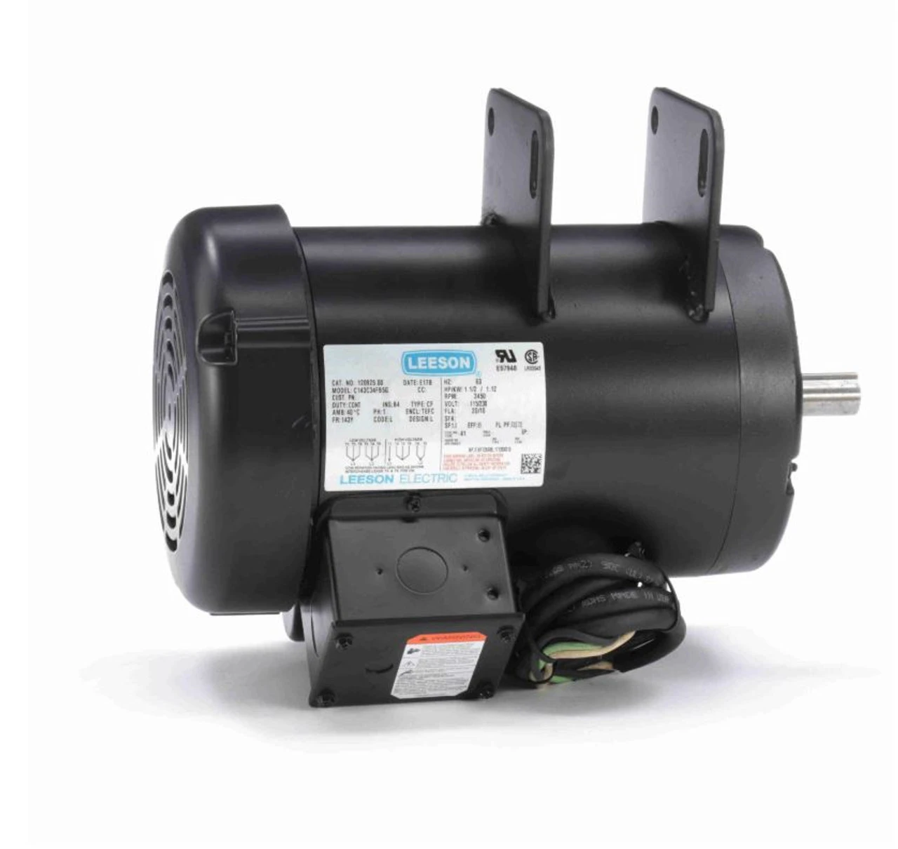 120925.00 Leeson | 1.5 Hp 3450 RPM Delta Unisaw Electric Motor 115/230 Volts 3 120925.00 Leeson | 1.5 Hp 3450 RPM Delta Unisaw Electric Motor 115/230 Volts - Image 2