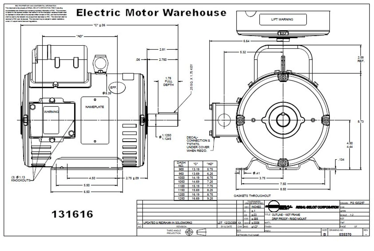 131616.00 Leeson | 5 Hp 3450 RPM 184T Frame ODP 208-230V 6 131616.00 Leeson | 5 Hp 3450 RPM 184T Frame ODP 208-230V - Image 4