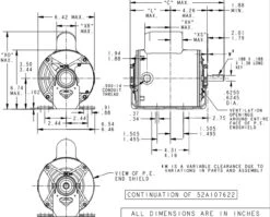 C138 Marathon 3/4 Hp (1 Speed) 115/208-230V 1800 RPM ODP 56 Frame Cap Start Resilient Base Motor -3c Shop 138 line 77135.1632158027