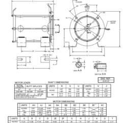E50S1HZ Nidec 50 Hp 3600 RPM 200V 3-phase 160LCS Frame Oil Submersible Elevator Motor 5 E50S1HZ Nidec 50 Hp 3600 RPM 200V 3-phase 160LCS Frame Oil Submersible Elevator Motor -3c Shop 160lcs frame 46364.1684338744