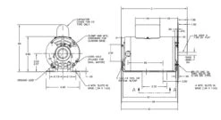 B171 Century 1/3 Hp (1 Speed) 115/208-230V 3600 RPM ODP 48 Frame Cap Start Resilient Base Motor -3c Shop 171 line 09090.1632855320