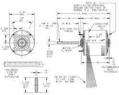P184 Marathon 1 Hp 115V 1075 RPM ODPAO (no Base) 56Z Frame Condenser Fan Motor 9 P184 Marathon 1 Hp 115V 1075 RPM ODPAO (no Base) 56Z Frame Condenser Fan Motor -3c Shop 184 line 08169.1626201587