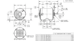 K198 Marathon 3/4 Hp 208-230/460V 1800 RPM 3-Phase 56 Frame TENV (rigid Base) Motor -3c Shop 198 line 89161.1614113066