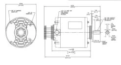 AR2024 Century 1/4 Hp (1 Speed) 115V 1800 RPM ODP 48 Frame Split Phase Resilient Base Motor -3c Shop 2024 line 89961.1633631295