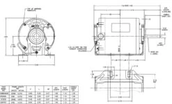 GF2035 Century 1/3 Hp (1 Speed) 220V 1500 RPM OPEN 48 Frame Resilient Base Blower Motor -3c Shop 2035 line 45983.1631217249