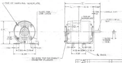 GK2054 Century 1/2 Hp (1 Speed) 115V 1800 RPM OPEN 56 Frame Resilient Base Blower Motor -3c Shop 2054 line 94044.1631288484