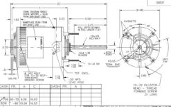 X206 Marathon 1 Hp 208-230/460V 1075 RPM OPAO (no Base) 56Z Frame Condenser Fan Motor -3c Shop 206 line 08242.1626188798