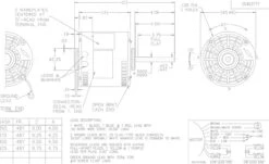 X219 Marathon 1/5 Hp 115V 1075 RPM (3 Speed) OPAO 48Z Frame Blower Motor -3c Shop 219 line 06181.1626969568