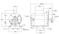 C226 Century 1/3 Hp (1 Speed) 115/208-230V 1800 RPM Open 56 Frame Cap Start Resilient Base Motor -3c Shop 226 line 68882.1632927643