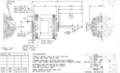 X022 Marathon 3/4 Hp 230V 1625 RPM (3 Speed) OPAO 48Y Frame Blower Motor -3c Shop 22 line 98566.1627399040