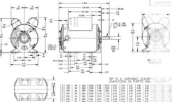 CG239 Marathon 1 1/2 Hp (1 Speed) 115/208-230V 1800 RPM ODP 56H Frame Cap Start/Run Resilient Base Motor -3c Shop 239 line 27110.1632769537
