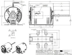 F267V1 Century 1/3 Hp (2 Speed) 100-155/200-230V 1800 RPM ODP 56Z Frame Pizza Oven Motor -3c Shop 267 line 71278.1636468742