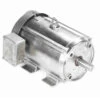 140827.00 Leeson 10 Hp 3600 RPM 230/460V 215TC Frame (Rigid Base) TEFC 3-Phase Premium-Stainless Wash-Down Motor -3c Shop 27 front 34792.1644437085