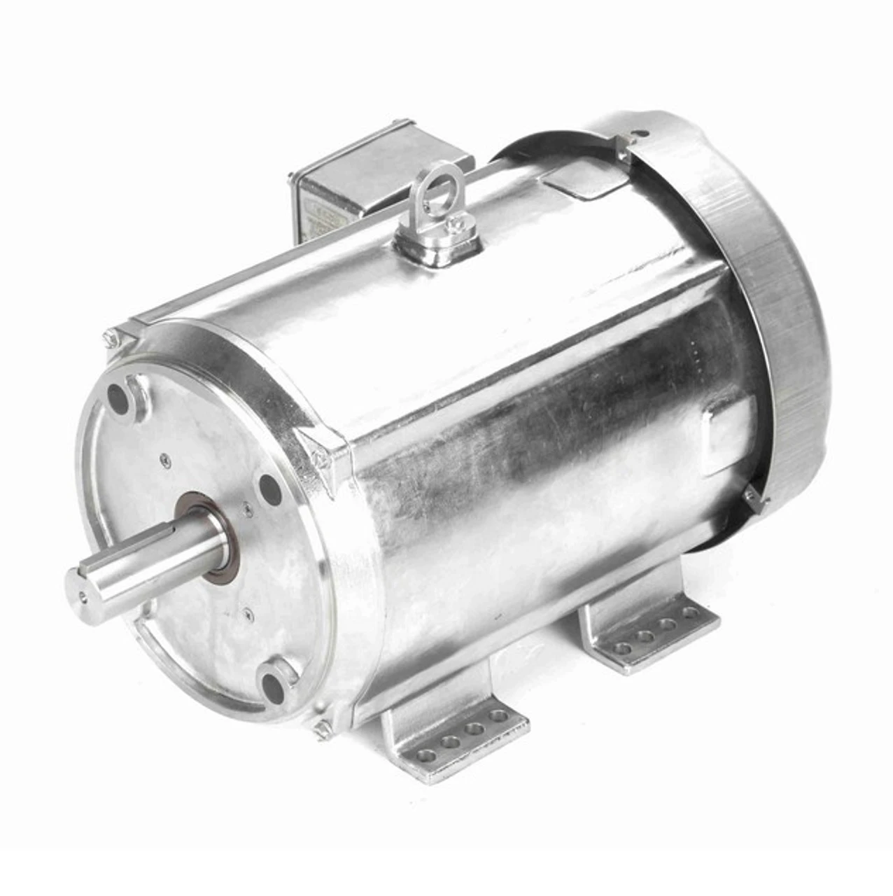 140827.00 Leeson 10 Hp 3600 RPM 230/460V 215TC Frame (Rigid Base) TEFC 3-Phase Premium-Stainless Wash-Down Motor 4 140827.00 Leeson 10 Hp 3600 RPM 230/460V 215TC Frame (Rigid Base) TEFC 3-Phase Premium-Stainless Wash-Down Motor - Image 2