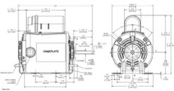 X027 Marathon 1/4 Hp 1200 RPM 115/230V TEAO 48Z Frame PSC Farm Motor -3c Shop 27 line 42167.1622657312