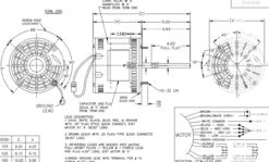 X033 Marathon 1/2 Hp 115V 1075 RPM (4 Speed) OPAO 48Z Frame Blower Motor -3c Shop 33 line 42703.1627317121