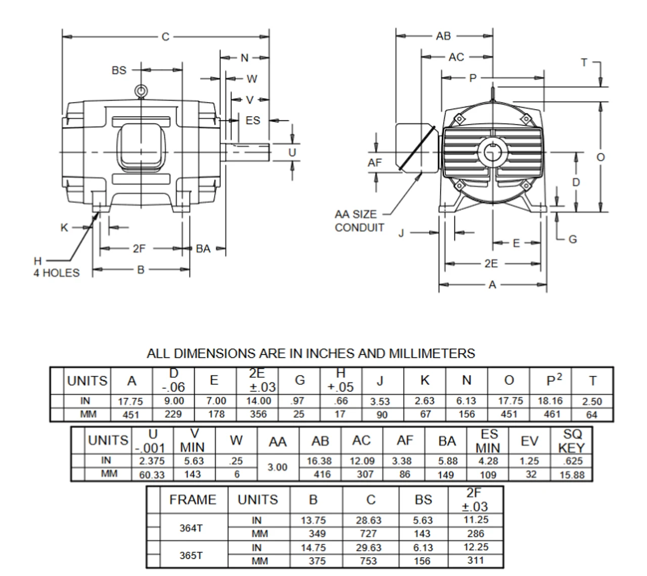 DH75S2BF Nidec 75 Hp 1800 RPM 230/460V ODP 364T (Rigid Base) 3-Phase Dry Elevator Motor 4 DH75S2BF Nidec 75 Hp 1800 RPM 230/460V ODP 364T (Rigid Base) 3-Phase Dry Elevator Motor - Image 2
