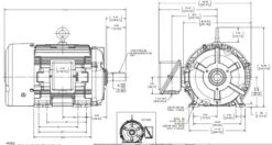 Y384 Marathon 15 Hp 460 Volt 1800/900 RPM (2 Speed) TEFC 256T Frame 3-Phase Cooling Tower Motor -3c Shop 384 line 88525.1635444517