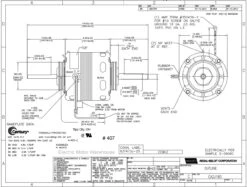 Model 407 Century 1/6 Hp 1550 RPM 4-Speed 4.4" Diameter 115V Century # 407 -3c Shop 407 dim 41122.1534355328