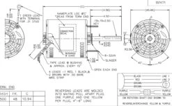 X426 Marathon 3/4 Hp 460V 1075 RPM OPAO 48Y Frame Condenser Fan Motor -3c Shop 424 line 59900.1625595468