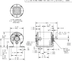 4363 Marathon 1/4 Hp (1 Speed) 115V 1800 RPM ODP 56Z Frame Resilient Base Blower Motor 9 4363 Marathon 1/4 Hp (1 Speed) 115V 1800 RPM ODP 56Z Frame Resilient Base Blower Motor -3c Shop 4363 line 35939.1628624130