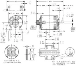 4733 Marathon 1/4 Hp (1 Speed) 115V 1800 RPM Open 48Y Frame Split Phase Resilient Base Motor -3c Shop 4733 line 54182.1633710102