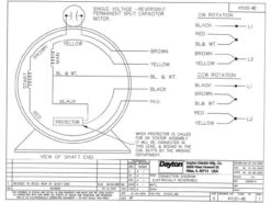 4YU20 Dayton 1/4 HP Direct Drive Blower Motor 860 RPM 115V -3c Shop 4YU20wire 45131.1461692902