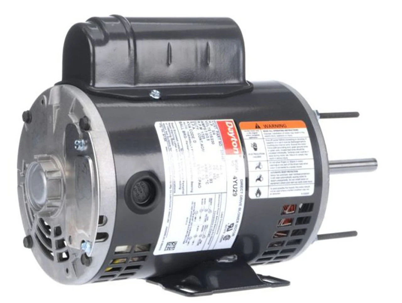 4YU29 Dayton 3/4 HP Direct Drive Blower Motor 1725 RPM 115/230V 4 4YU29 Dayton 3/4 HP Direct Drive Blower Motor 1725 RPM 115/230V - Image 2