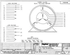 Model 4YU38 Century 1 Hp Belt Drive Blower 3 Phase Motor 1725 RPM 208-230/460V Dayton 4YU38 -3c Shop 4YU38WIRE 35046.1463228210