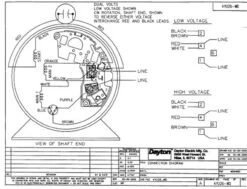 Model 4YU26 Dayton 1 HP Direct Drive Blower PSC Motor 1140 RPM 115/230V Dayton 4YU26 -3c Shop 4yu26wire 98341.1462983380