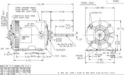 X528 Marathon 1 Hp 3-phase 208-230/460V 825 RPM OPAO 56HZ Frame Condenser Fan Motor -3c Shop 528 line 05306.1626449030