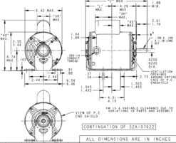 C552 Marathon 1/2 Hp (1 Speed) 115/230V 1200 RPM ODP 56 Frame Cap Start Resilient Base Motor -3c Shop 552 line 84831.1631904339