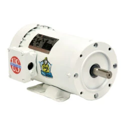 WD32C2JHC Nidec 1 1/2 Hp 1800 RPM 56HC White (Rigid Base) 115/208-230V TEFC 1-Phase Washdown Motor