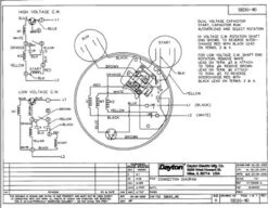 1.5 HP Direct Drive Blower Cap Start Motor 1725 RPM 115/208-230V Dayton 5BE60 -3c Shop 5BE60WIRE 78485.1462993011