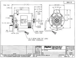 5BE64 Dayton 1/3 HP Direct Drive Blower Motor 1140 RPM 115V 8 5BE64 Dayton 1/3 HP Direct Drive Blower Motor 1140 RPM 115V -3c Shop 5BE64dim 20428.1462368777