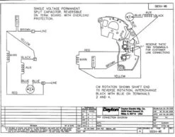 5BE64 Dayton 1/3 HP Direct Drive Blower Motor 1140 RPM 115V 9 5BE64 Dayton 1/3 HP Direct Drive Blower Motor 1140 RPM 115V -3c Shop 5BE64wire 24575.1462368783