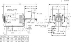 X601 Marathon 1/3 Hp (1 Speed) 115/208-230V 1800 RPM ODP 56Z Frame PSC Resilient Base Motor -3c Shop 601 line 35324.1634671418
