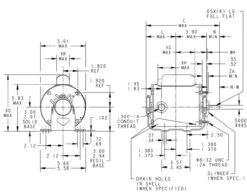 H649 Marathon 1/4 Hp 1800 RPM 115/208-230V TENV 48 Frame Split-Phase Farm Motor -3c Shop 649 line 47029.1622827408