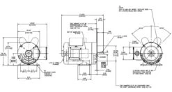 B753ES Century 1 1/2 Hp 3600 RPM 56C Frame ODP (rigid Base) 115/230V Motor -3c Shop 753 line 46014.1617908679