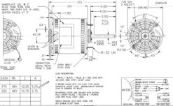 X009 Marathon 3/4 Hp 115V 1075 RPM (3 Speed) OPAO 48Z Frame Blower Motor -3c Shop 9 line 07772.1627404210