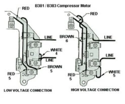 B381 Century 2 HP SPL 3450 RPM M56 Frame 115/230V Air Compressor Motor - Century #B381 11 B381 Century 2 HP SPL 3450 RPM M56 Frame 115/230V Air Compressor Motor - Century #B381 -3c Shop B383 conn 48822.1555332663