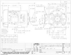 F104 Marathon 1 Hp 1725 RPM 56 Frame TEFC (Farm Duty)115/208-230 Volts Marathon - ELECTRIC MOTOR WAREHOUSE -3c Shop F102 dims 13093.1555680342