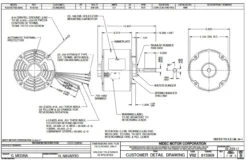 1888 Nidec | 1 Hp 1075 RPM 1-Speed 208-230V; 5.6" Condenser Motor -3c Shop Nidec 1888 Line 88717.1571772128