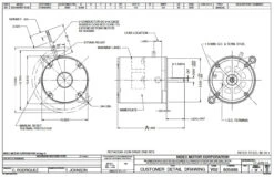 3083 Nidec | 1/7 Hp 3450 RPM 1-Speed 115V, 48M Oil Burner Motor -3c Shop Nidec 3083 40996.1570033052