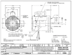 4750 Nidec | 3/4 Hp 1100 RPM 1-Speed 115/230V; 5.6" Blower Motor -3c Shop Nidec 4750 Line 08429.1570127695