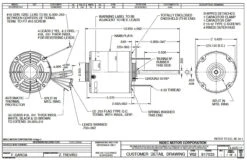 5345 Nidec | 1/3 Hp 825 RPM 1-Speed 230V; 5.6" Condenser Motor -3c Shop Nidec 5345 Line 32471.1571944749